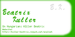 beatrix kuller business card