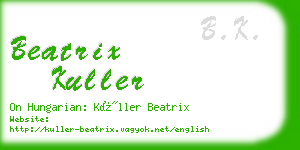 beatrix kuller business card